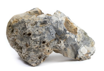 Natural mineral stone -  black flint stone