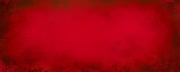 Red Christmas background with black grunge texture on border - 175252418