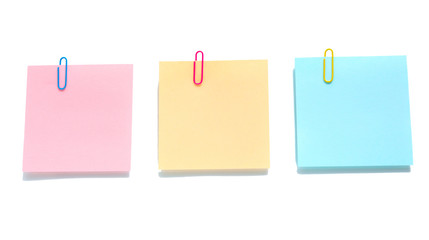 Sticky notes paper isolated.