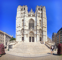 Fototapeta na wymiar Saint-Michel Cathedral in Belgium