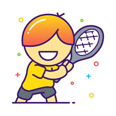 Tennis Illustration