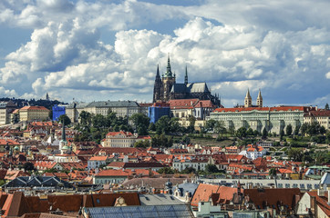 Naklejka na ściany i meble panorama of Prague