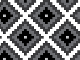 Squares arranged in rhombus vector pattern, pattern with diagonal lines. Abstract geometric background.