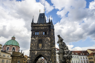 Obraz premium Prague Old Town Square and Church of Mother of God before Tyn in Prague, Czech Republic.