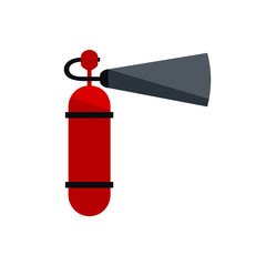 red fire extinguisher. Fire extinguisher icon isolated on white background.  vector illustration