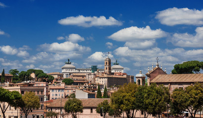 Fototapeta na wymiar Capitoline Hill skyline in Rome 