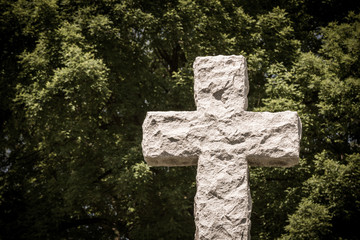 Textured Stone Cross