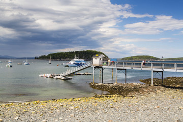 Fototapeta na wymiar Bar Harbor in the Acadia National Park