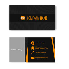 Obraz premium Vector design business card template.