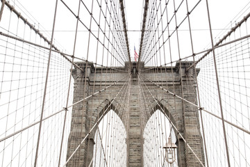 New York, view of the Brooklyn Bridge