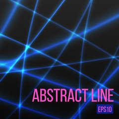 abstract blue light line. Vector illusrtation