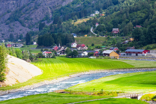 beautifull view by the Flam to Myrdal Railway Line Norway