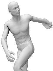 Fototapeta premium 3d rendered medically accurate illustration of a discus thrower