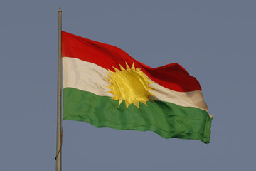 Flag of Kurdistan Region in North Iraq