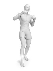 3d rendered medically accurate illustration of a boxer
