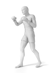 3d rendered medically accurate illustration of a boxer