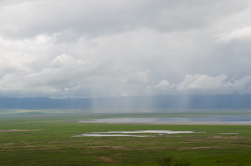 The African landscape. Ngorongoro, Tanzania