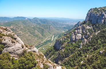Fototapeta premium Montserrat Mountains, Spain