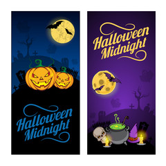 Halloween cartoon background.