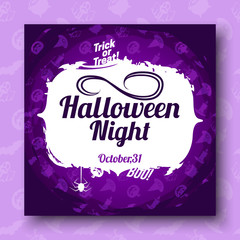 Halloween cartoon background.