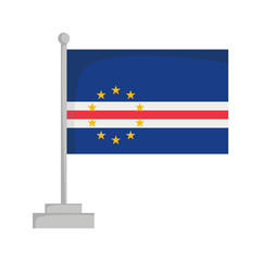 National flag of Cape Verde Vector Illustration