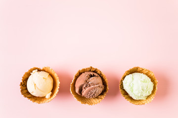 Waffle ice cream bowls