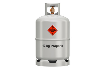 Propane cylinder, 3D rendering