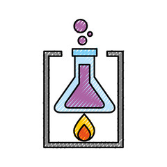 school laboratory test tube flame burning experiment