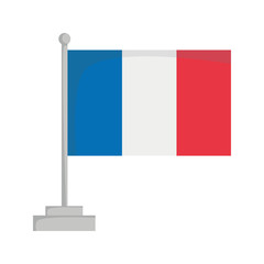 National flag of France Vector Illustration