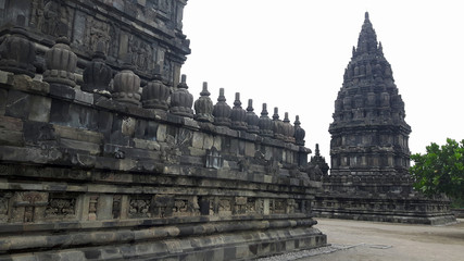 Naklejka premium Temple de Prambanan sur l'île de Java, Indonésie