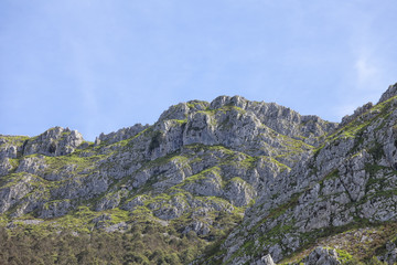 Mountains of limestone.