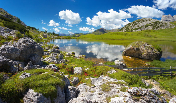 Lago di Valparola, Dolomites, Italy
