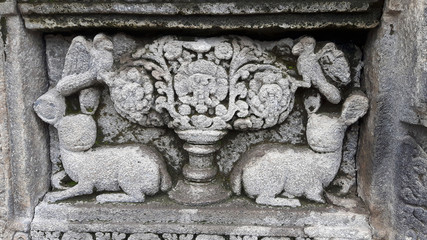 Temple de Prambanan sur l'&icirc;le de Java, Indon&eacute;sie