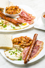 English breakfast only with a cup of tea