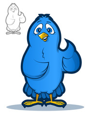 Blue Bird Mascot