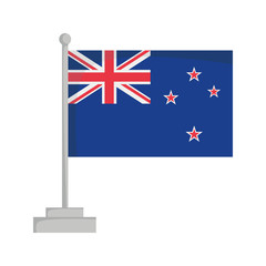 National flag of New Zealand Vector Illustration