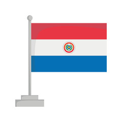 National flag of Paraguay Vector Illustration