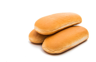 buns for hot dog isolated