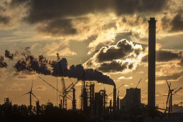 Industrial Sunset - Rotterdam - Holland