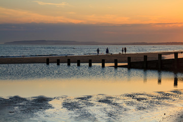 Sunset at Camber Sands, Sussex