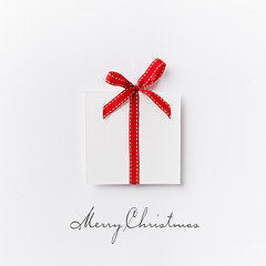 Symbolic paper Christmas Presents with ribbons