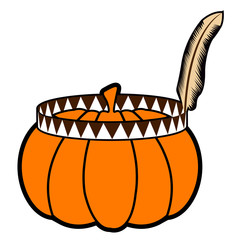 Isolated pumpkin icon
