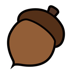 Isolated nut icon