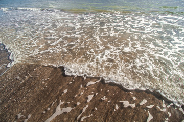 Beautiful Wave and Sand at Tropical Beach 