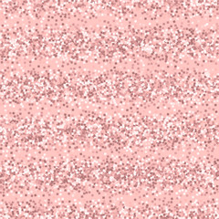 Pink gold glitter. Chaotic scatter lines with pink gold glitter on pink background. Mesmeric Vector illustration.