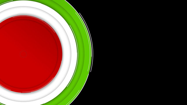Colorful Spinning Circles Title
