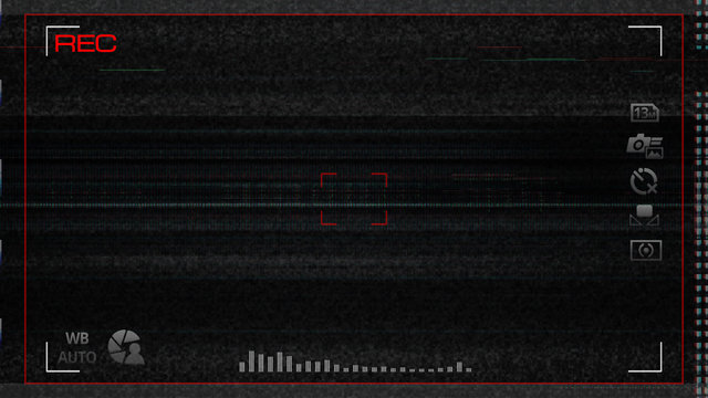 Camera LCD Overlay with Glitch 1