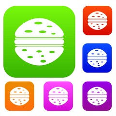 Burger set color collection