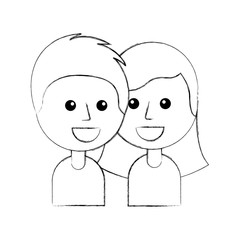 boy and girl happy young people community