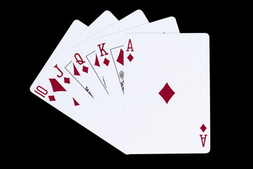 royal flush diamonds flourish